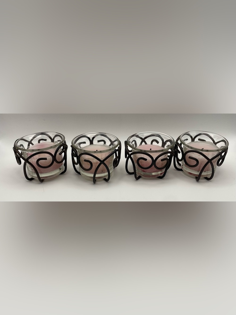 Jamestown Southern Living at Home Tealight Votive Candle Holders #40642 Set of 4